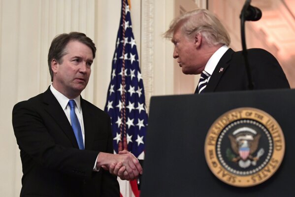 Trump apologizes to Kavanaugh during swearing in ceremony AP News